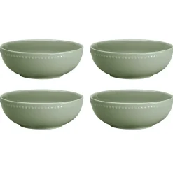 Scandi Living Dots breakfast bowl 60 cl 4-pack, Green Best