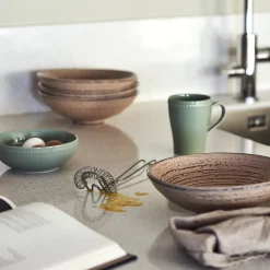 Scandi Living Dots breakfast bowl 60 cl 4-pack, Green Best
