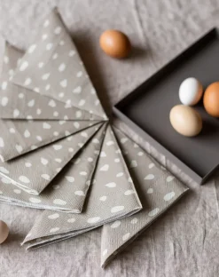 Cooee Design Dots napkins 33x33 cm 20-pack, Sand Grey Clearance