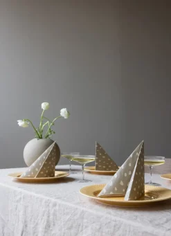 Cooee Design Dots napkins 33x33 cm 20-pack, Sand Grey Clearance