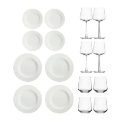 Iittala Dots plate 28 cm 4-pack, Creamy white WhiteTransparent Online