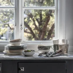 Scandi Living Dots small plate 22 cm 4-pack, Green New