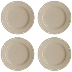 Scandi Living Dots small plate 22 cm 4-pack, Beige Online