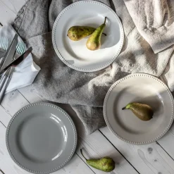 Scandi Living Dots small plate 22 cm 4-pack, Beige Online