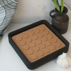 Born In Sweden Dots square trivet 20x20 cm, Brown Best