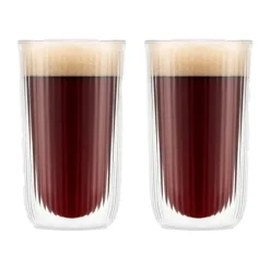 Bodum Douro double walled beer glass 45 cl 2-pack, Clear Transparent