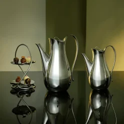 Robert Welch Drift cake stand, 2 tier Silver-coloured Clearance