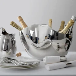 Robert Welch Drift champagne cooler 27 cm, stainless steel Silver-coloured