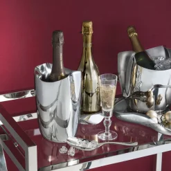Robert Welch Drift double walled wine cooler, stainless steel Silver-coloured Online