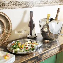 Robert Welch Drift serving tray 36 cm, smooth Silver-coloured Outlet