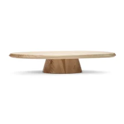 Serax Dune 04 cake plate low 20x34 cm, Ash Brown