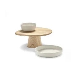 Serax Dune 03 cake plate 23,5x29 cm, Ash Brown Outlet