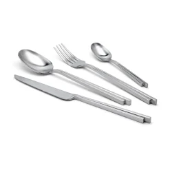 Serax Dune cutlery 24 pieces gift box, Stainless steel Grey