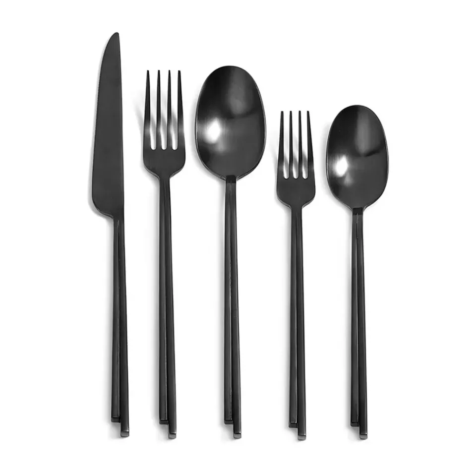 Serax Dune cutlery 5 pieces gift box, Black Sale