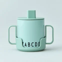 Design Letters Eat & Learn childrens cup, Green Discount