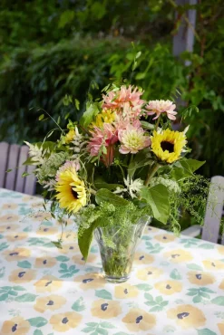 Sagaform Eden oilcloth 150x250 cm, Mixed Yellow Multi Hot