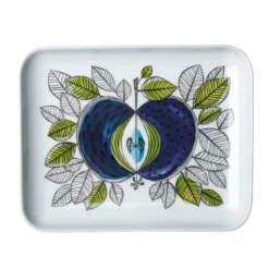 Rörstrand Eden square plate, 19x15 cm BlueGreenWhite Online