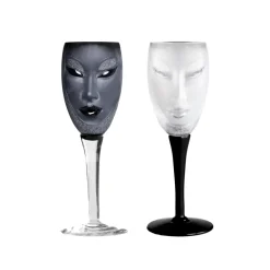 Målerås Glasbruk Electra wine glass, Black Best