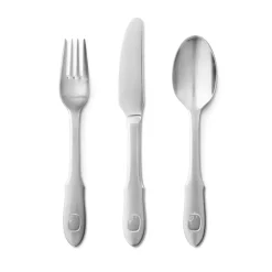Georg Jensen Elephant children cutlery set, 3 pcs GreySilver-coloured Outlet