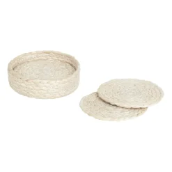 Dixie Elin coaster Ø10.5 cm 6-pack, White New