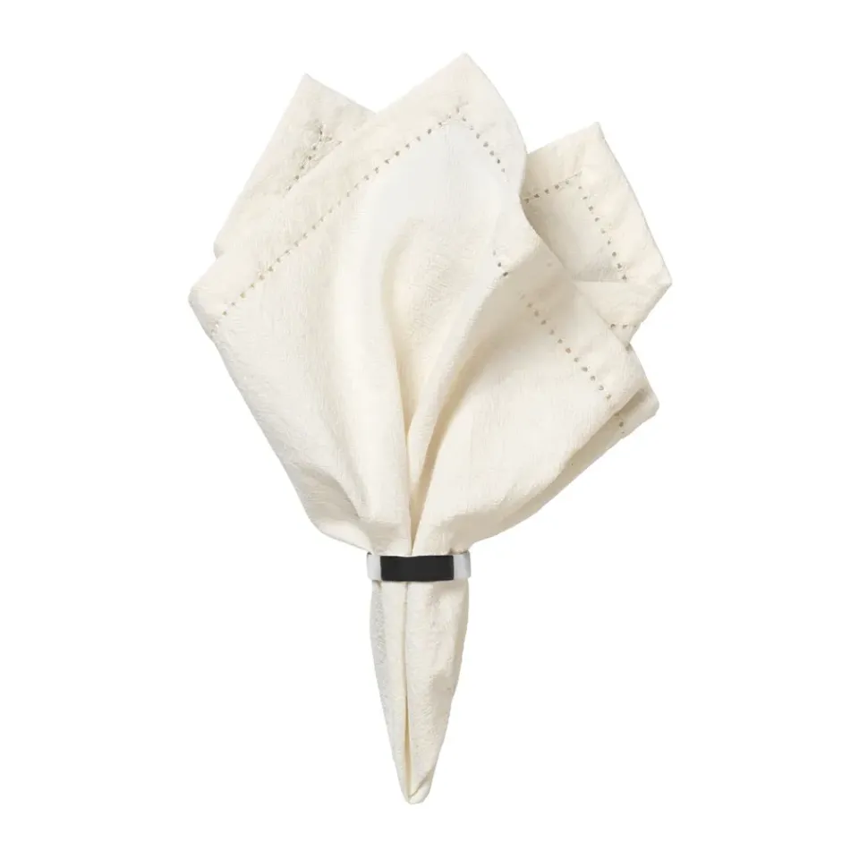Broste Copenhagen Elin fabric napkin 45x45 cm, Off White Clearance