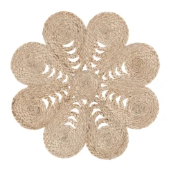 Dixie Elin placemat anemone Ø40 cm, Natural Beige Hot