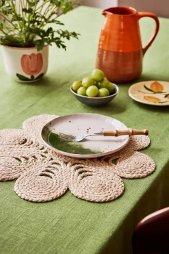 Dixie Elin placemat anemone Ø40 cm, Natural Beige Hot