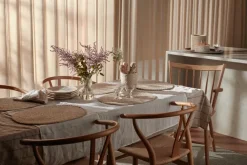 Dixie Elin placemat twist oval, Natural-grey Beige Clearance