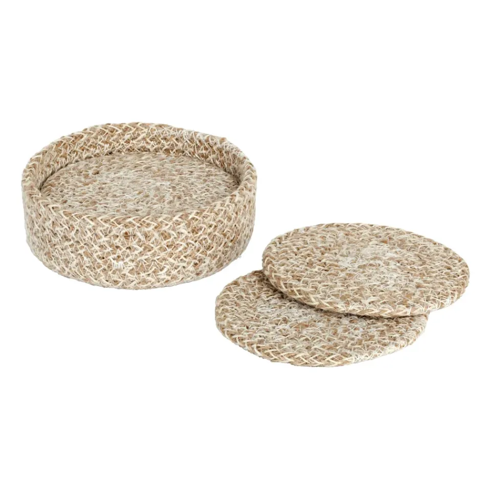 Dixie Ella coaster Ø10.5 cm 6-pack, Beige New