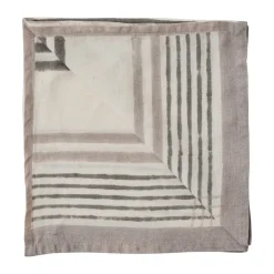 Tell Me More Ella napkin 50x50 cm, checkered Grey Clearance