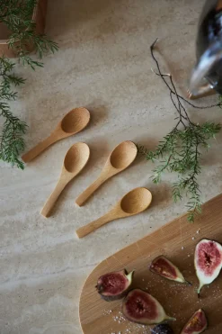 Sagaform Ellen spoon 4-pack, Brown Hot