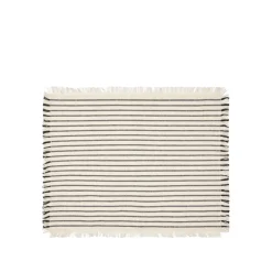 Broste Copenhagen Elouise placemat 41.5x32 cm bone, Bone- black White