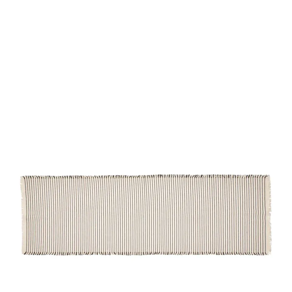 Broste Copenhagen Elouise runner 140 cm, Bone- black White Outlet