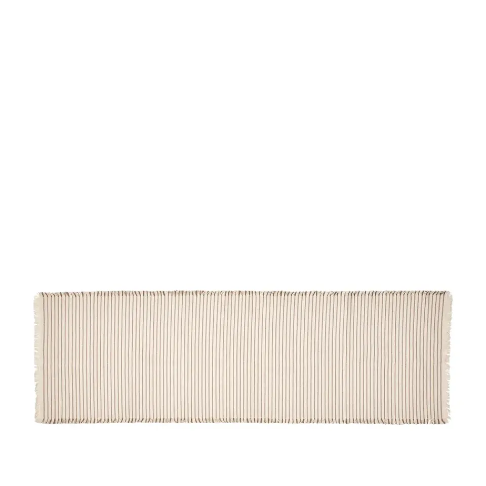 Broste Copenhagen Elouise runner 140 cm, Bone- fungi grey White