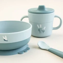 Done by deer Elphee Foodie First Meal Set 3 Pieces, Blue Hot