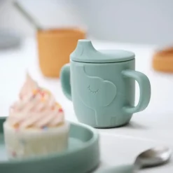 Done by deer Elphee Peekaboo sippy cup 120 ml, Green Outlet
