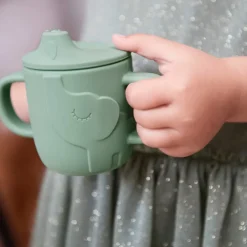 Done by deer Elphee Peekaboo sippy cup 120 ml, Green Outlet