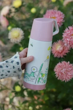 Rätt Start Elsa Beskow Blomsterfesten thermos 35 cl, White Pink Discount