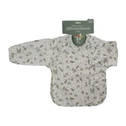 Rätt Start Elsa Beskow Tomtebobarnen bib with sleeve, Green Multi Sale