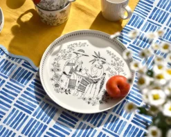 Arabia Emilia plate Ø24 cm, Black-white BlackWhite Clearance