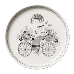 Arabia Emilia plate Ø19 cm, Black-white BlackWhite Outlet