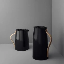 Stelton Emma tea vacuum jug, Black BrownBlack