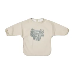 OYOY Erik Elephant bib with sleeves, Beige Discount