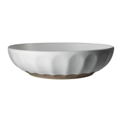 ERNST bowl stoneware, White-nature, Ø24 cm WhiteBeige Outlet