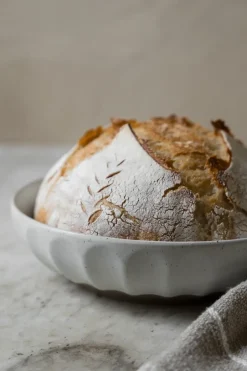ERNST bowl stoneware, White-nature, Ø24 cm WhiteBeige Outlet