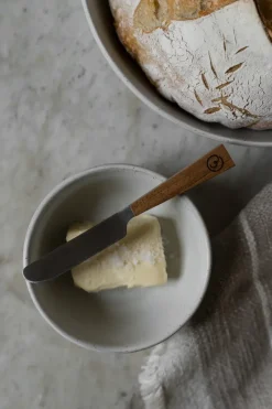ERNST butter knife, Acacia, 15 cm Beige Hot