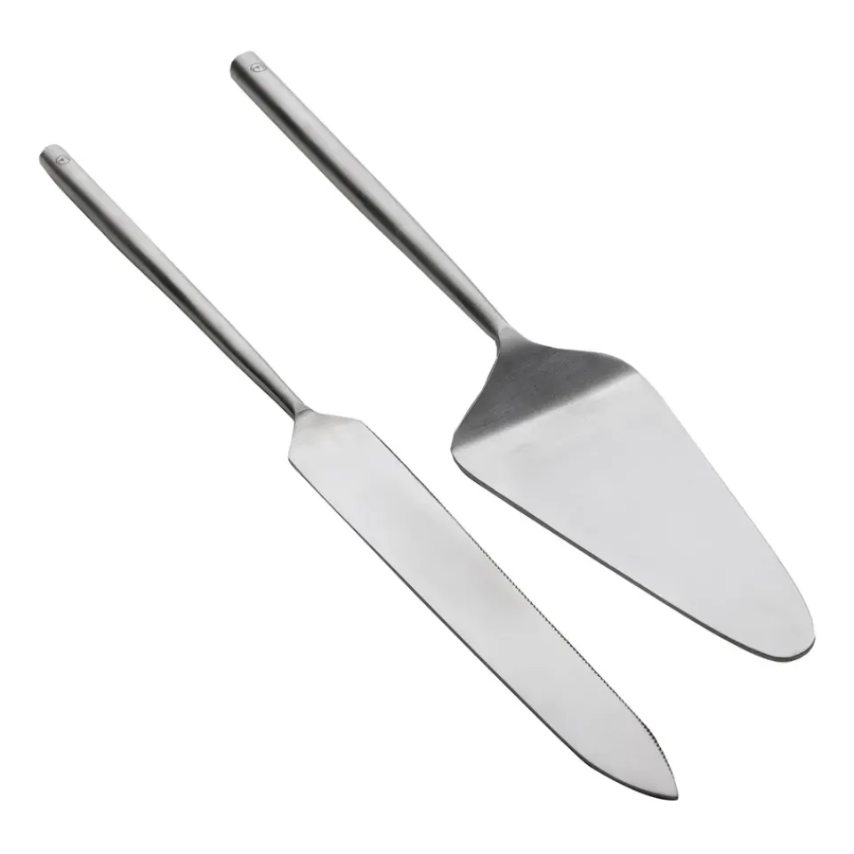 ERNST cake cutlery 2 pieces, Stainless steel Silver-coloured Hot
