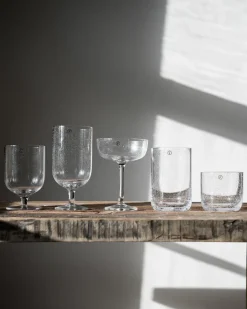 ERNST coupe glass bubbly glass 20 cl 2-pack, Clear Transparent Online