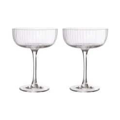 ERNST footed glass 2 pack, Clear Transparent Online