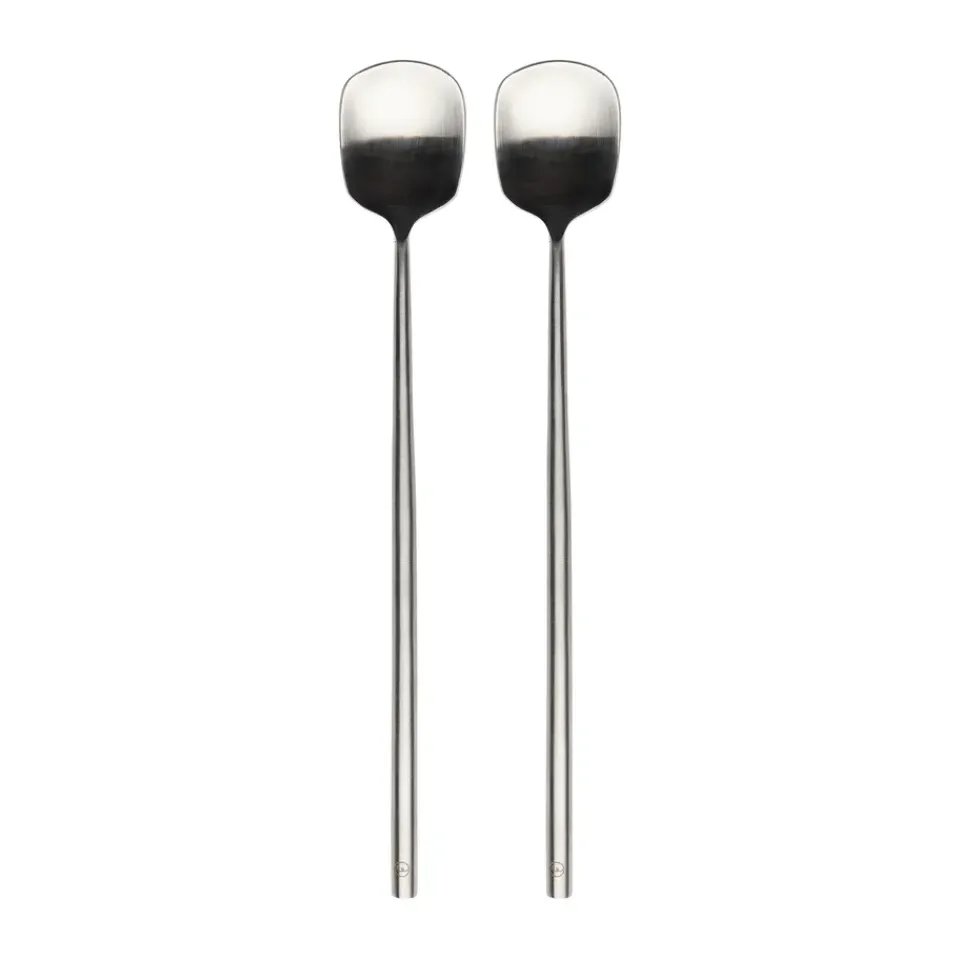 ERNST long drink spoon 2-pack, Stainless steel Silver-coloured New